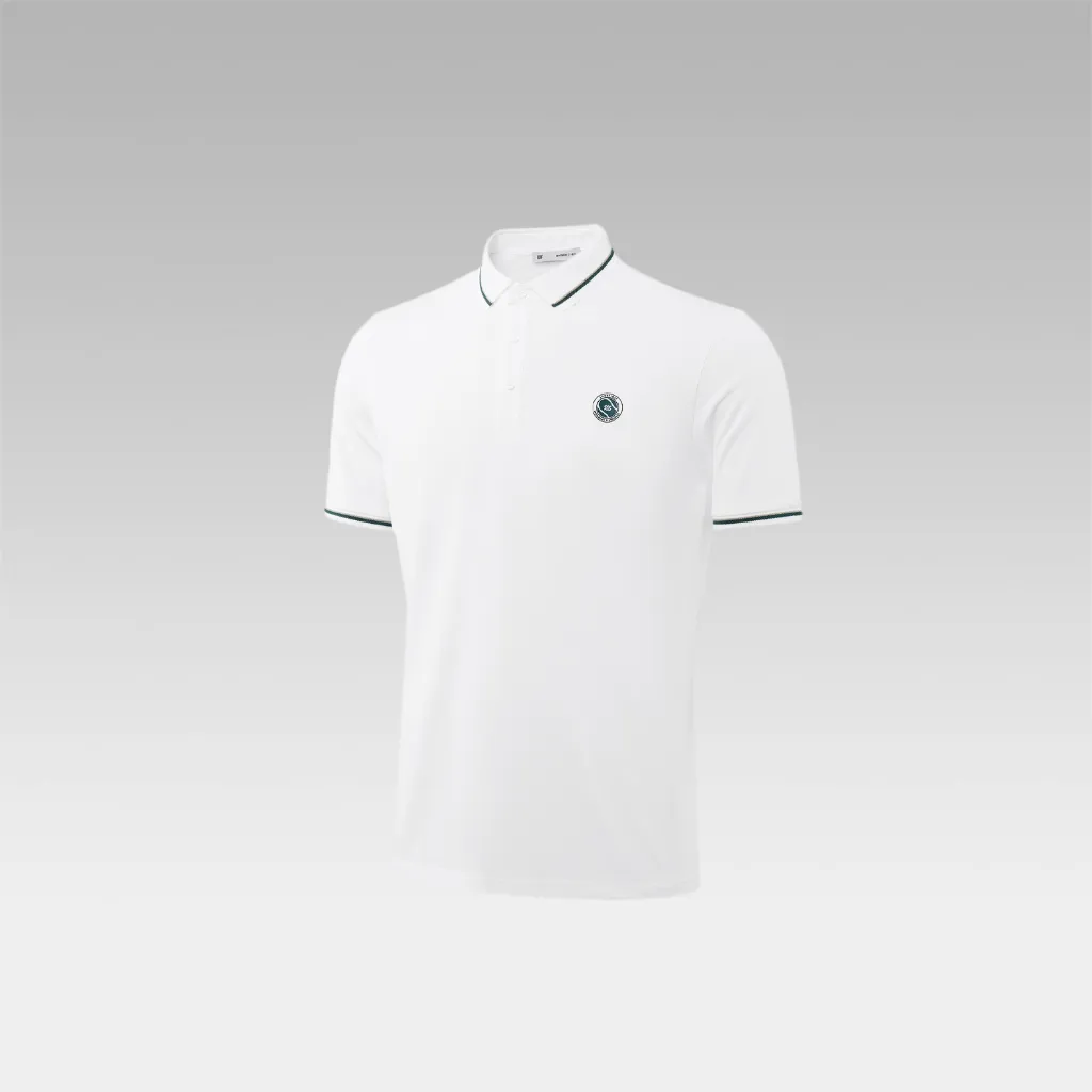 Ảnh Áo POLO nam HLA Sportsday chơi golf, tennis họa tiết viền, chất liệu cotton Pique cao cấp thoáng mát mềm nhẹ 3