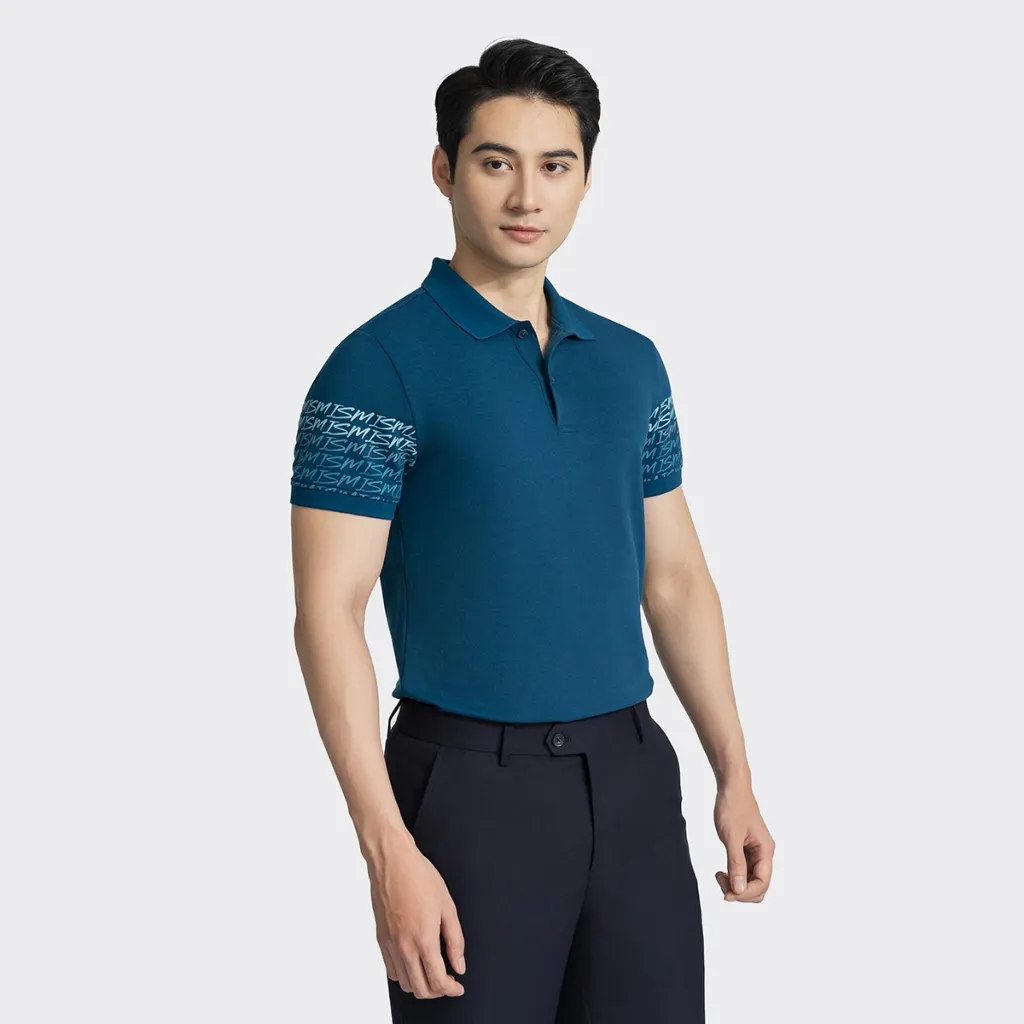 Ảnh Áo Polo Nam INSIDEMEN Tay Ngắn Họa Tiết In Slim fit IPS006AZ 3