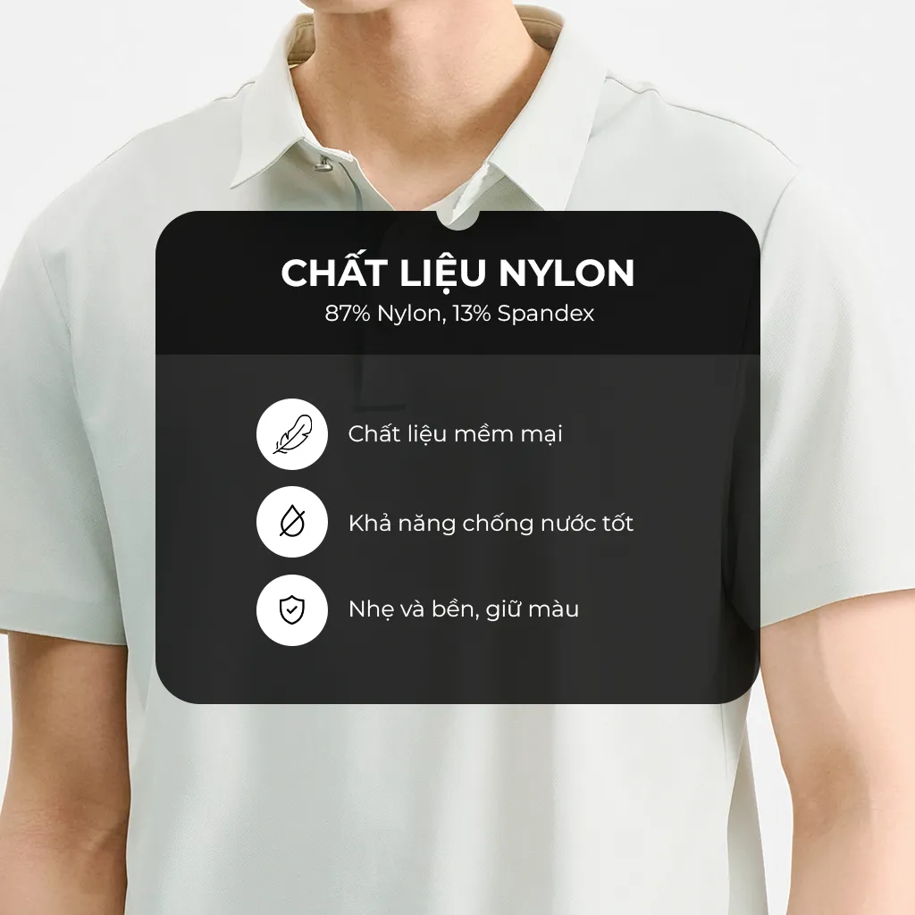Ảnh Áo Polo Nam KRIK Form Fitted Chất Liệu Cao Thiết Kế Cúc Áo Giả Kim Sang Trọng Lịch Lãm PL2206 2
