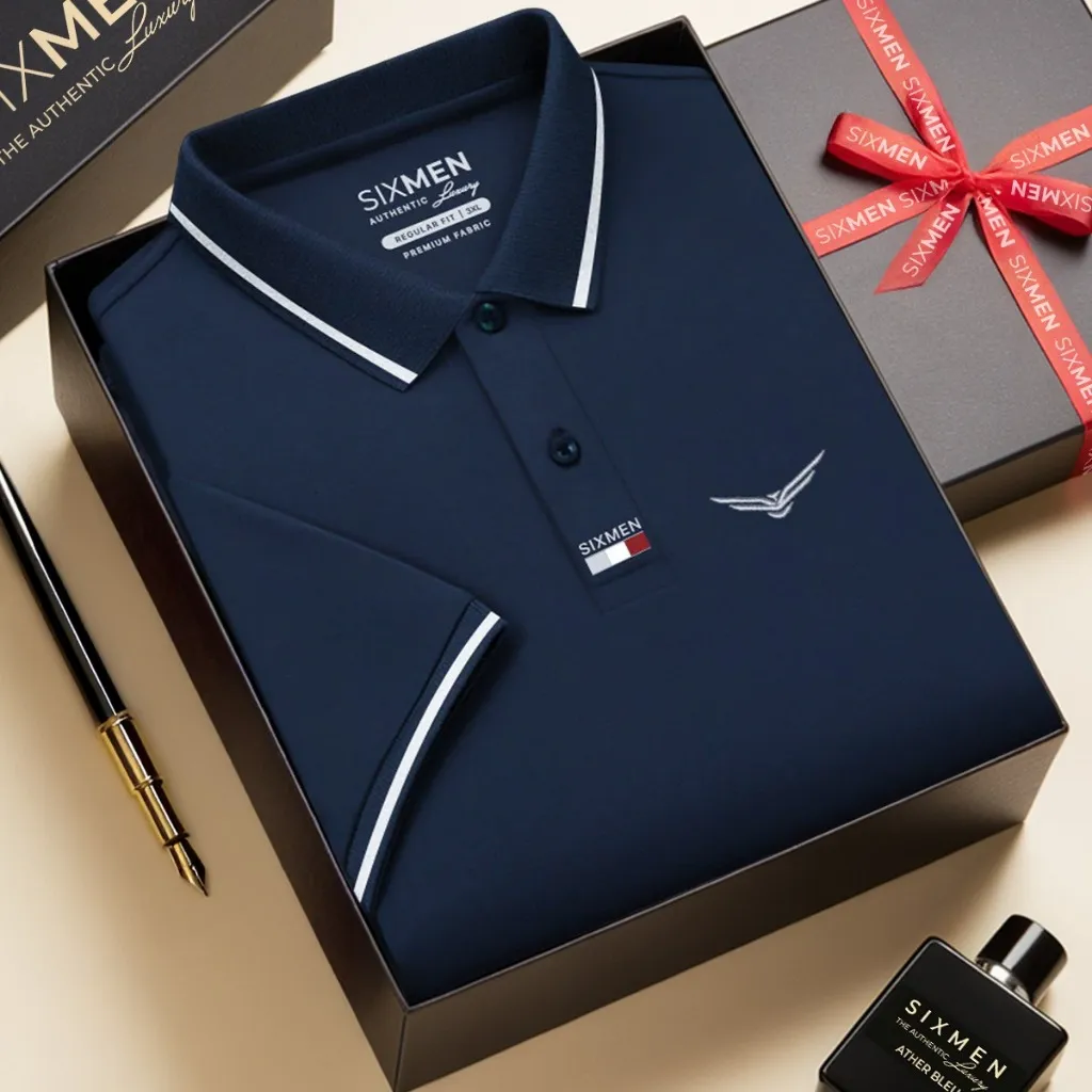 Ảnh Áo Polo nam LISTAR cao cấp cổ bẻ [Tặng Hộp Gói Quà Xịn] vải cá sấu thoáng mát, tinh tế - SIXMEN 1
