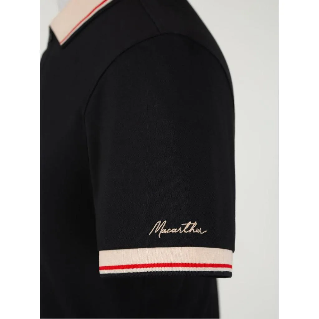 Ảnh Áo Polo Nam MAC ARTHUR Vải Cotton Co Giãn Thoáng Khí Nam Tính, Trẻ Trung, Thanh Lịch Có Cổ Ngắn Tay 4