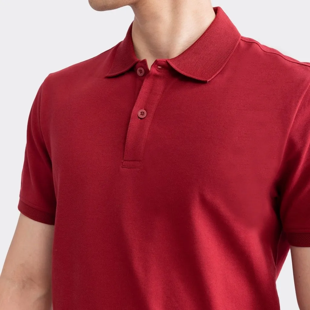 Ảnh Áo Polo Nam Ngắn Tay Co Dãn Thoáng Mát Aristino Cotton Organic APSR09 2