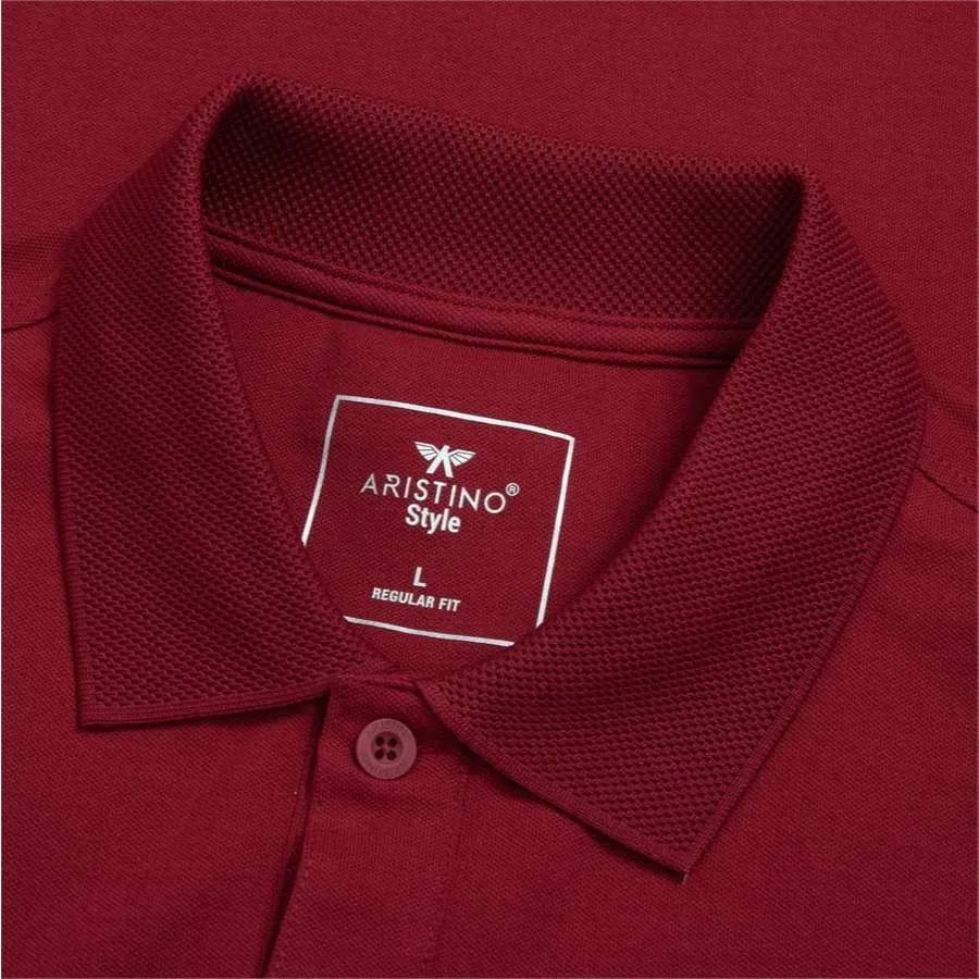 Ảnh Áo Polo Nam Ngắn Tay Co Dãn Thoáng Mát Aristino Cotton Organic APSR09 3