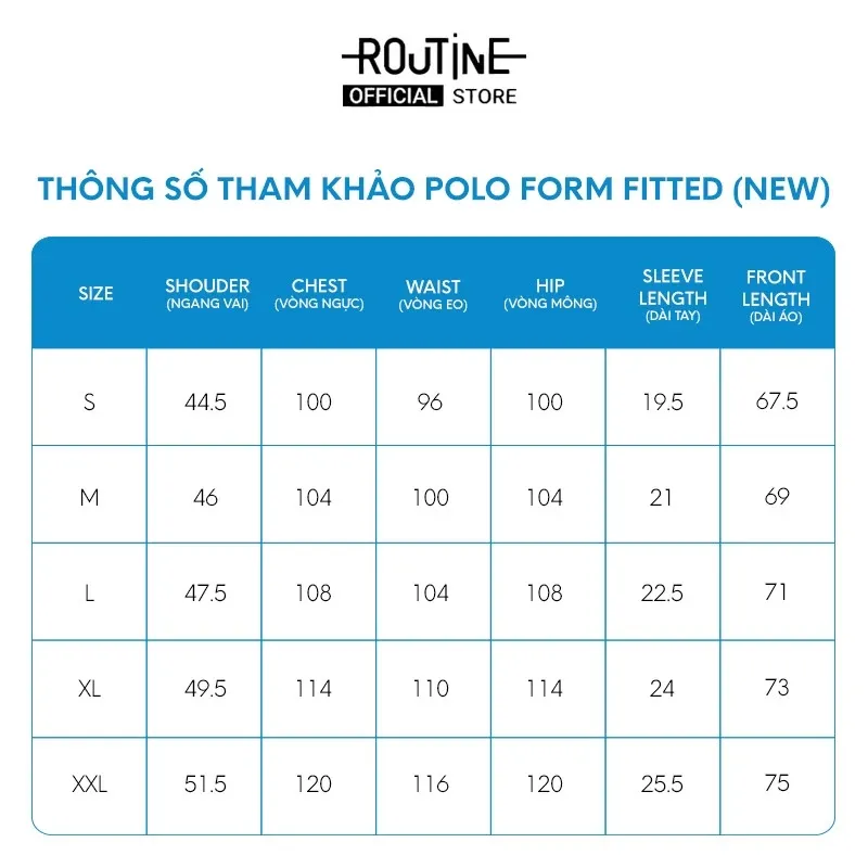 Ảnh Áo Polo Nam Ngắn Tay Vải Trơn Form Fitted - Routine 10F24POL001CR1 3