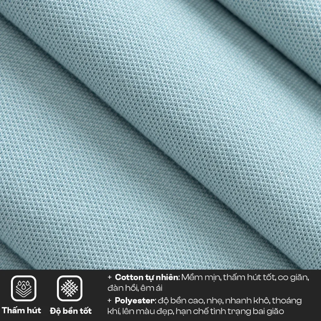 Ảnh Áo Polo Nam PIQUE 5S FASHION Mùa Hè, Mềm Mát, Trơn Basic Bo Dệt Hiệu Ứng Lịch Lãm (APC25030) 3