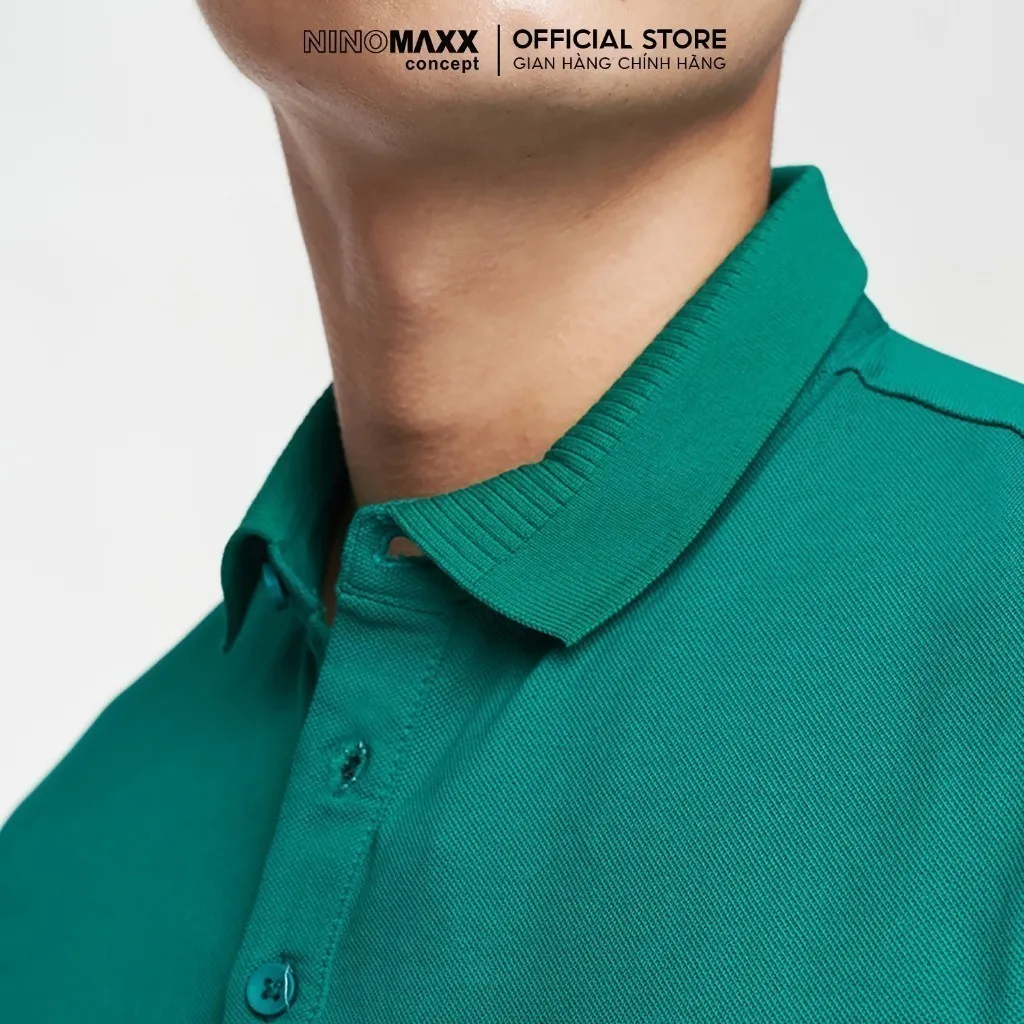 Ảnh Áo Polo Nam Premium Polo Tay Ngắn Sợi Cotton Mercerized N&M CLUB Ninomaxx 2105018 3
