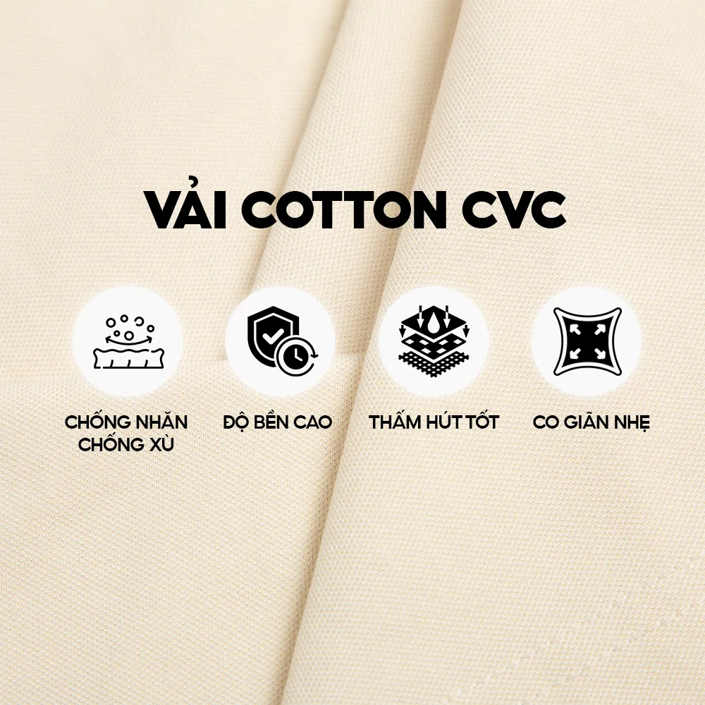 Ảnh Áo polo nam Puppy cổ bẻ, tay ngắn, vải CVC cao cấp thoáng mát, co giãn, logo thêu ngực đơn giản, thanh lịch - FEAER 3