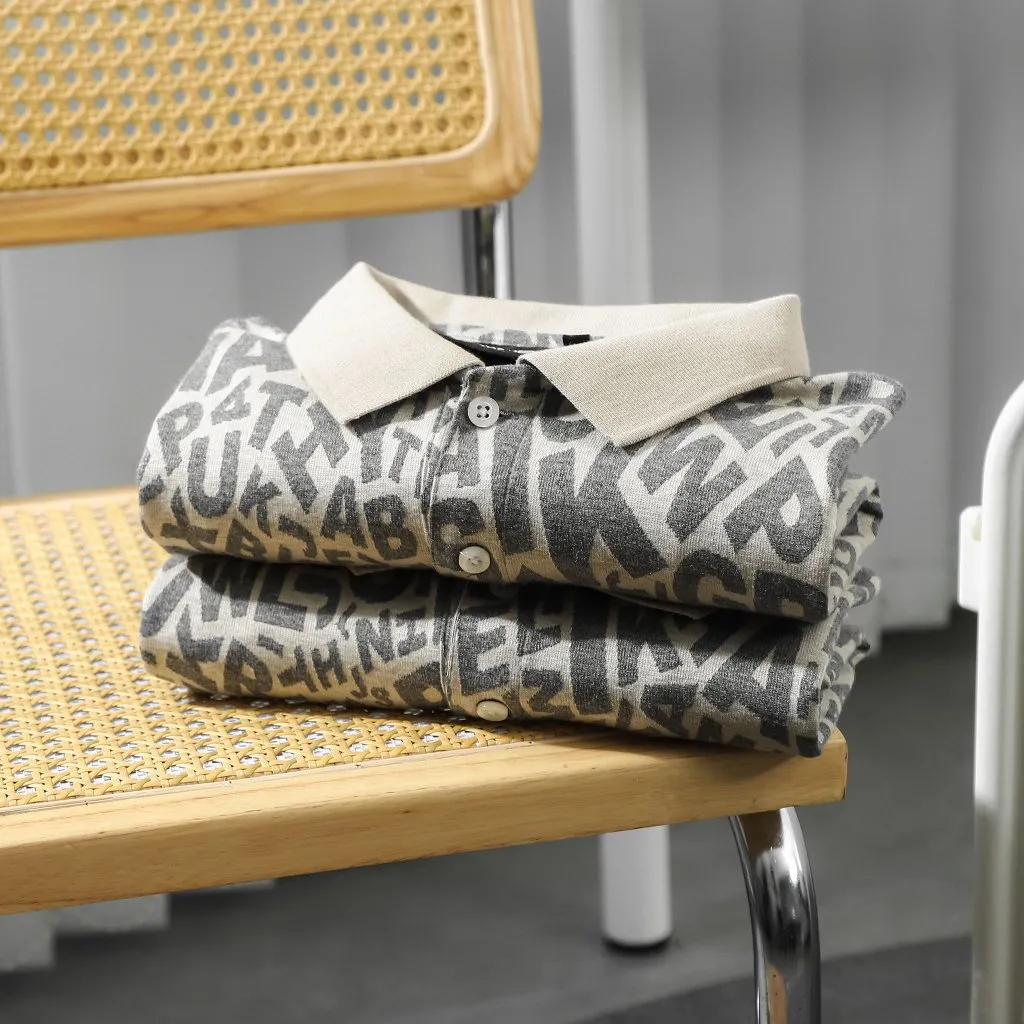 Ảnh Áo Polo Nam Random Words Pattern, Chất Vải Cotton blend Thoải Mái, PL0153, SOMEHOW 2