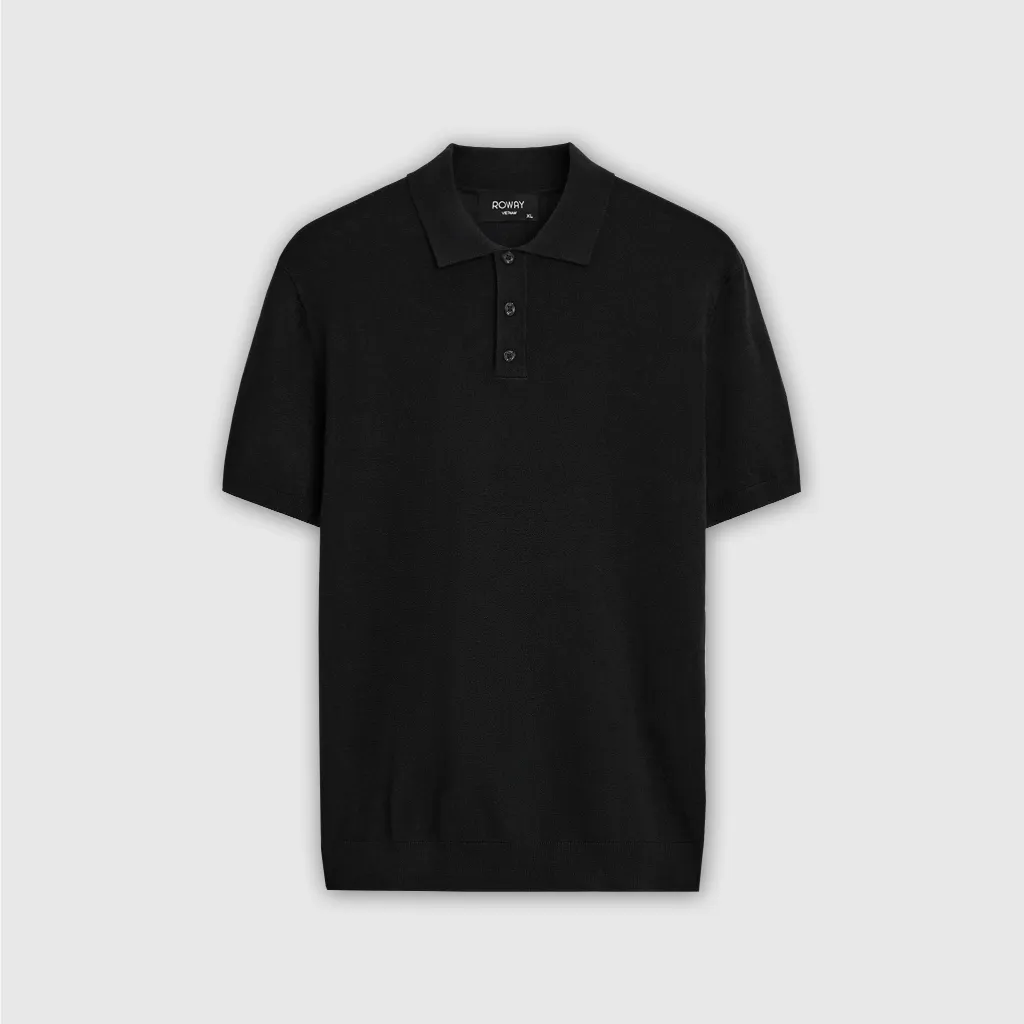 Ảnh Áo Polo nam ROWAY Premium | Polo len trơn 3