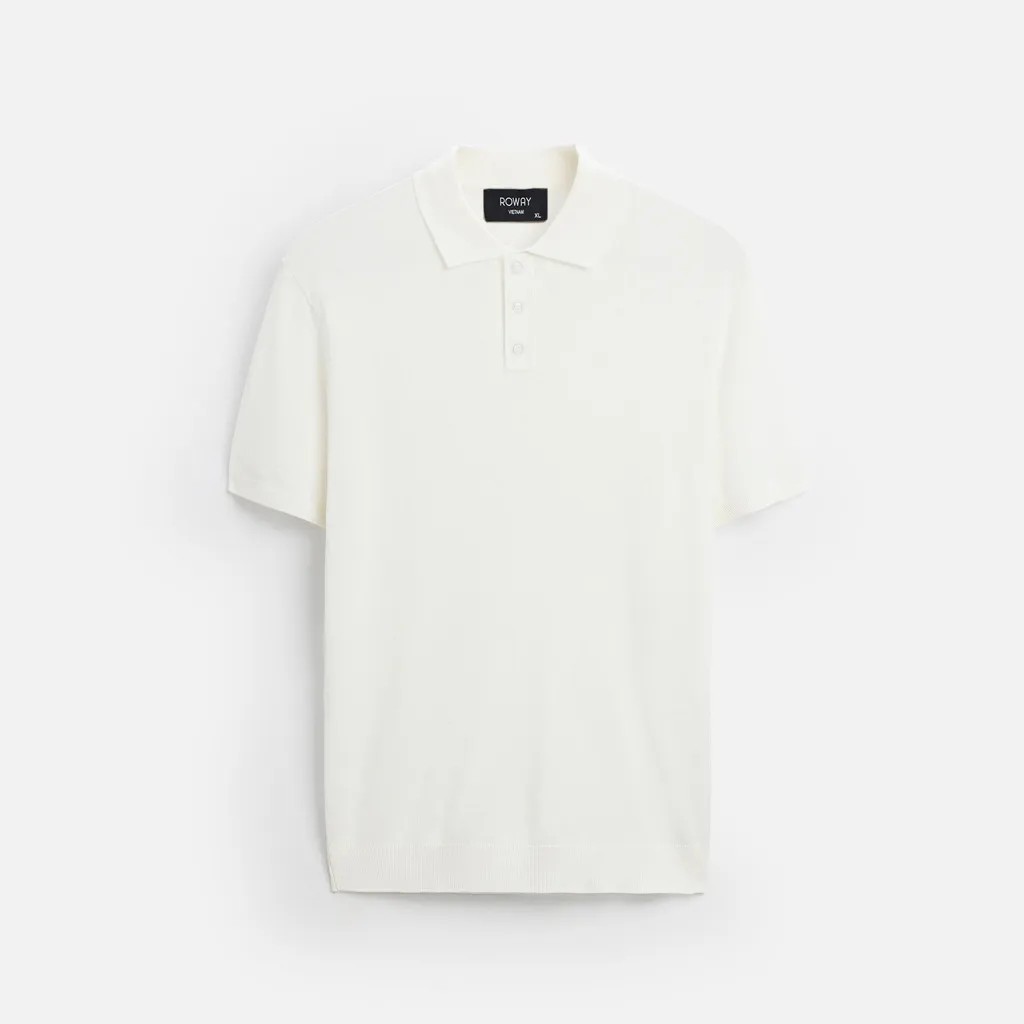 Ảnh Áo Polo nam ROWAY Premium | Polo len trơn 4