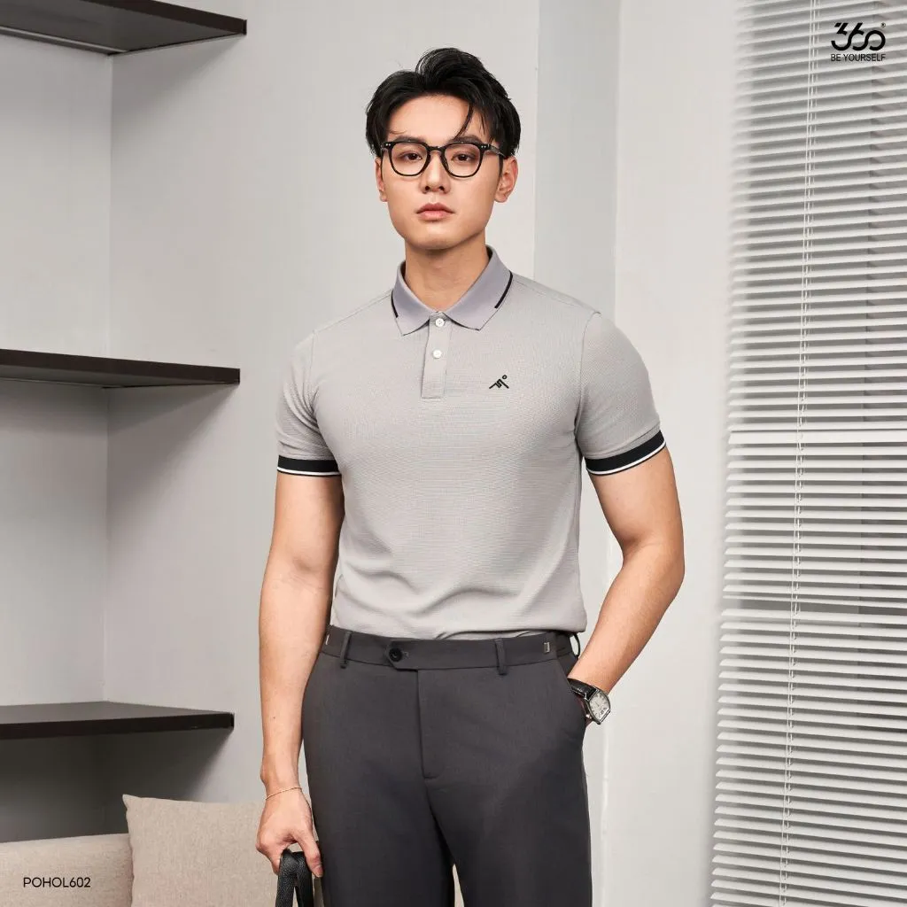 Ảnh Áo polo nam sang trọng, thanh lịch 360 Boutique thun phông có cổ trẻ trung POHOL602 2