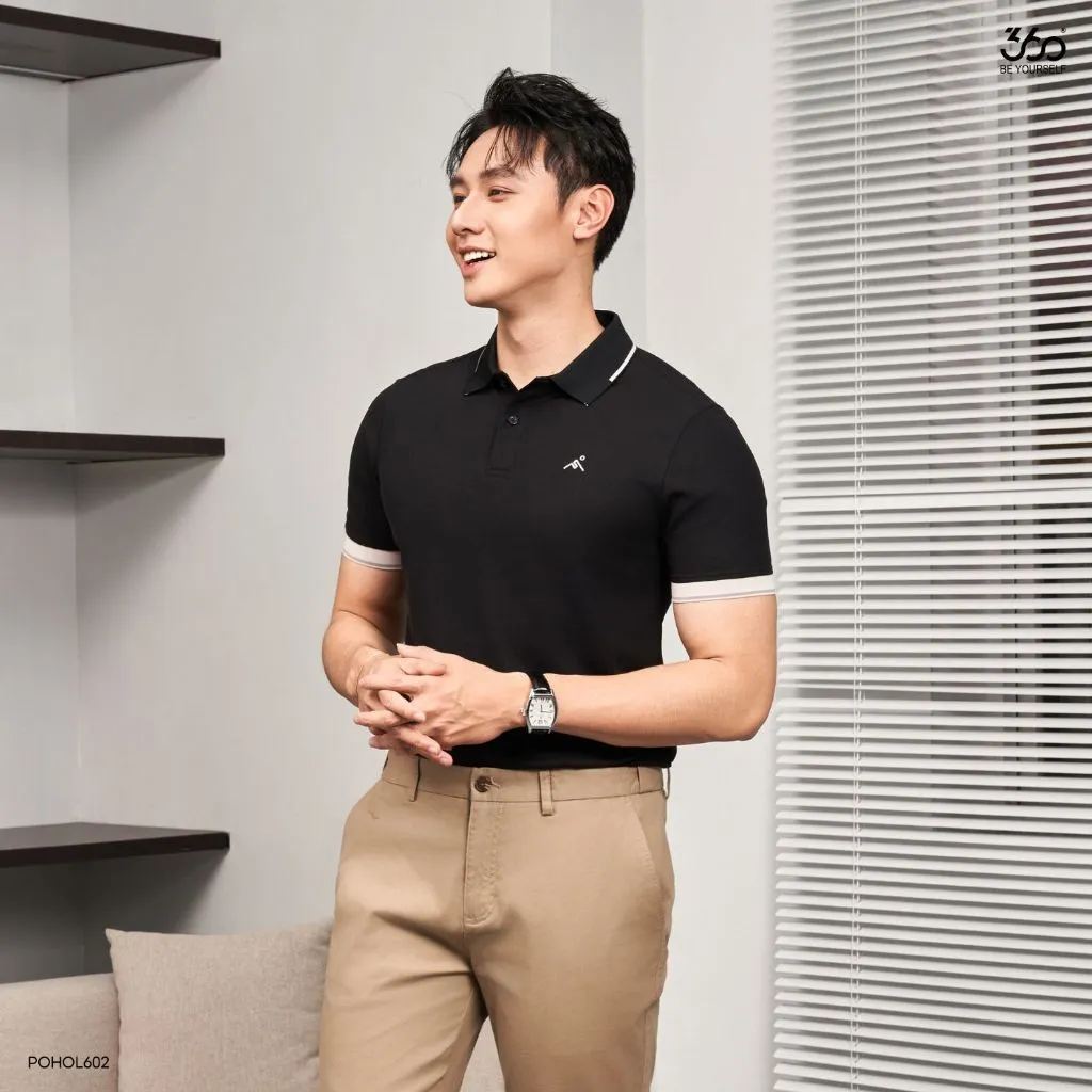 Ảnh Áo polo nam sang trọng, thanh lịch 360 Boutique thun phông có cổ trẻ trung POHOL602 4