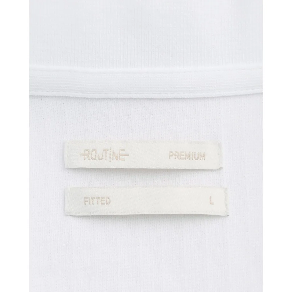 Ảnh Áo Polo Nam Tay Ngắn Vải Cotton Phối Cổ Form Fitted - Routine 10S25POL006 4