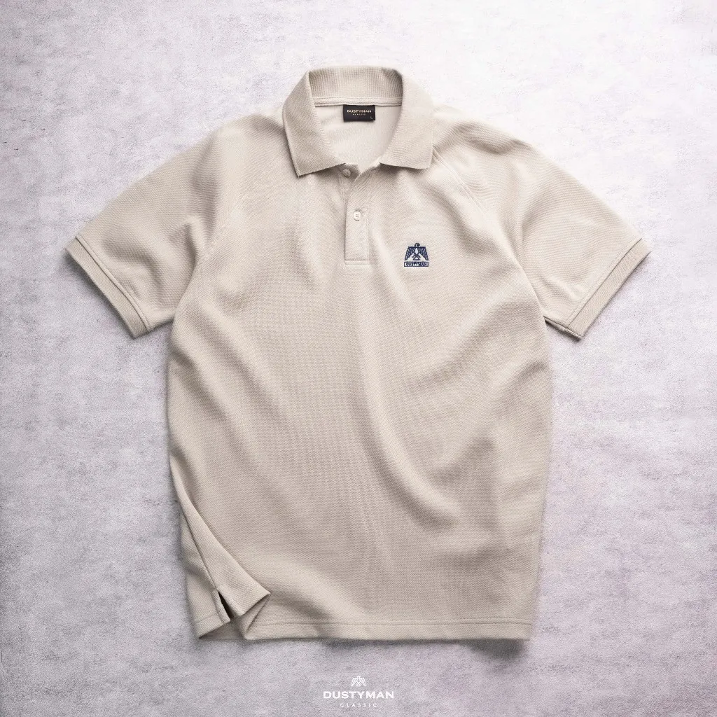 Ảnh Áo Polo Nam Tay Raglan Dustyman, Vải Double Face Thoáng Mát, Chống Nhăn, Mềm Mại, Co Dãn Tốt 4