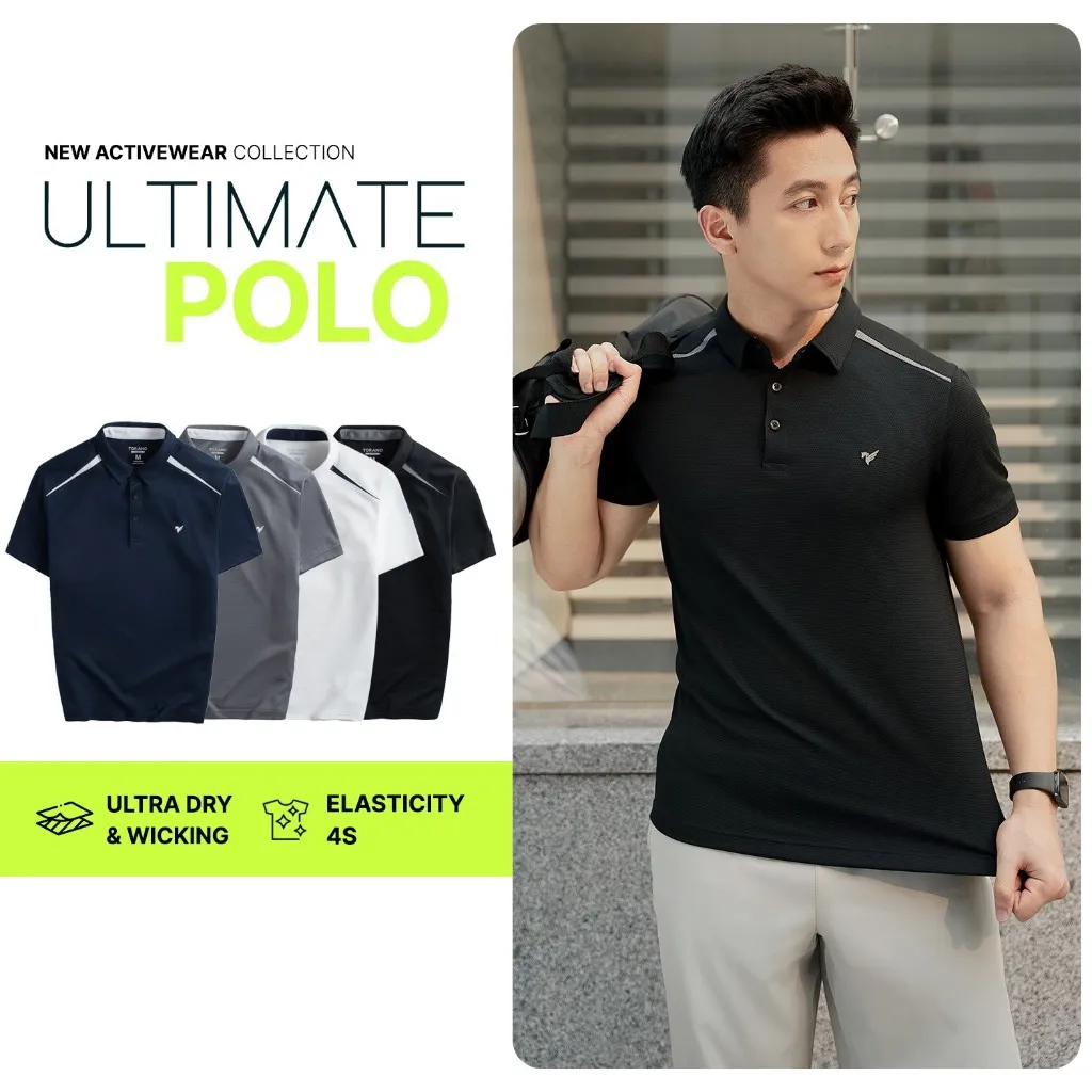 Ảnh Áo polo nam thể thao can vai TORANO ngắn tay form chuẩn phong cách nam tính FSTP001 1