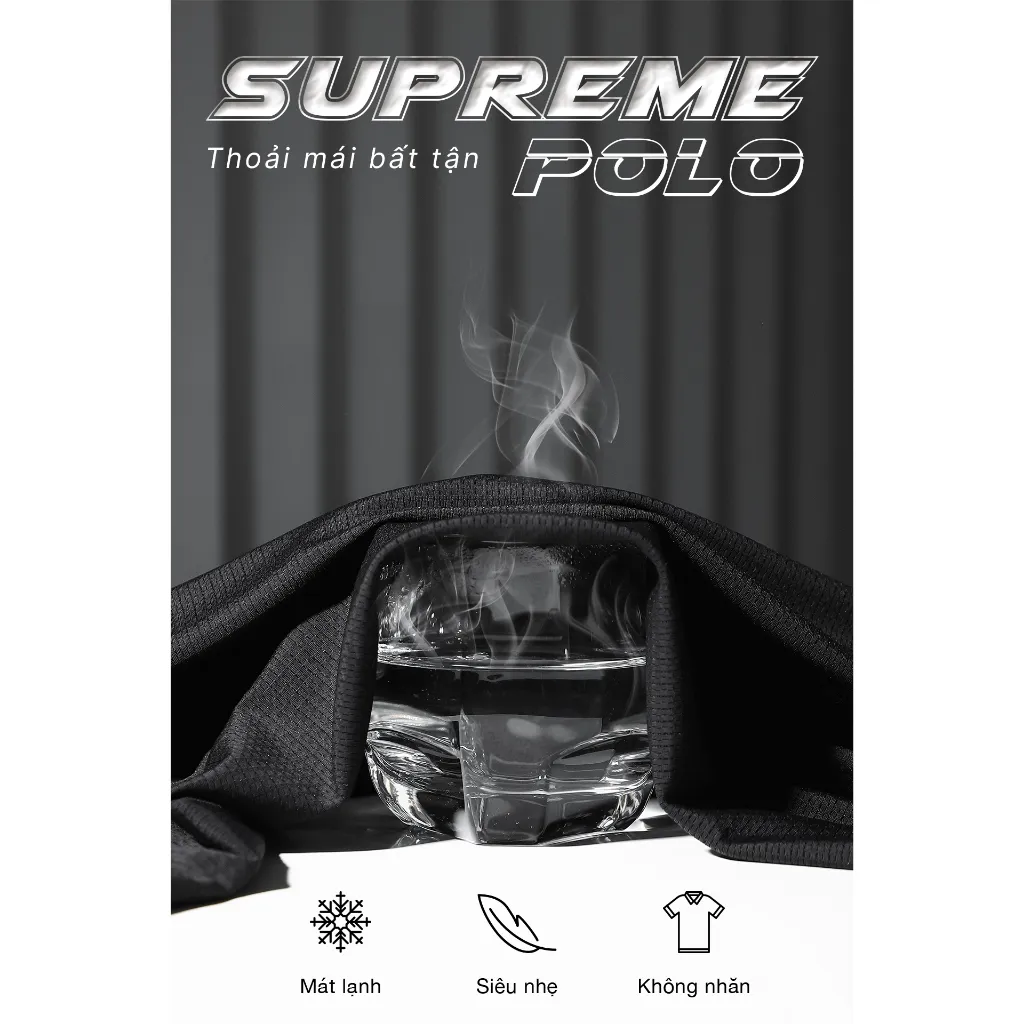 Ảnh Áo polo nam thể thao TORANO SUPREME POLO ngắn tay form chuẩn phong cách nam tính GSTP044 3