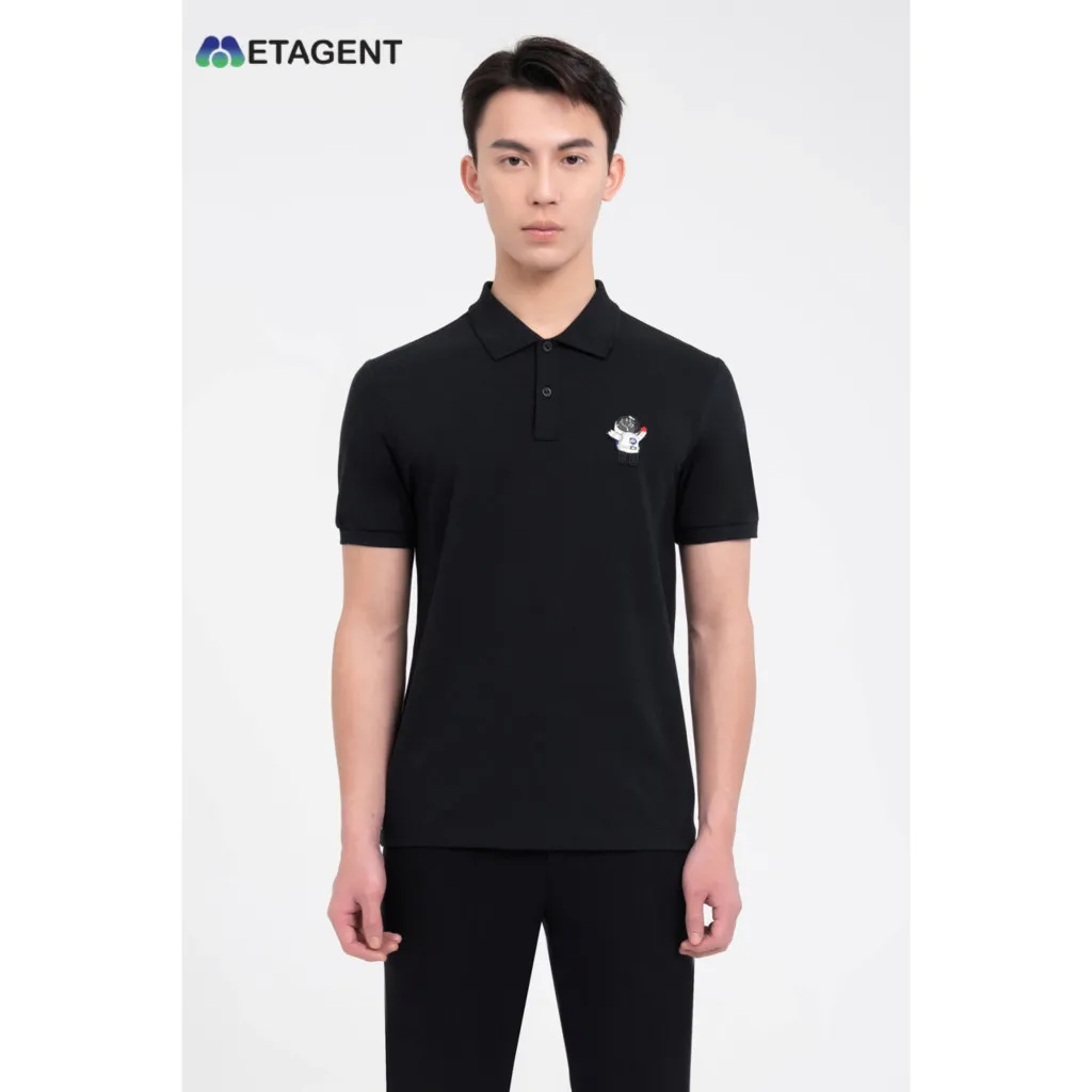 Ảnh Áo Polo nam thêu họa tiết dáng Slim Fit Metagent MS 57E3777 4