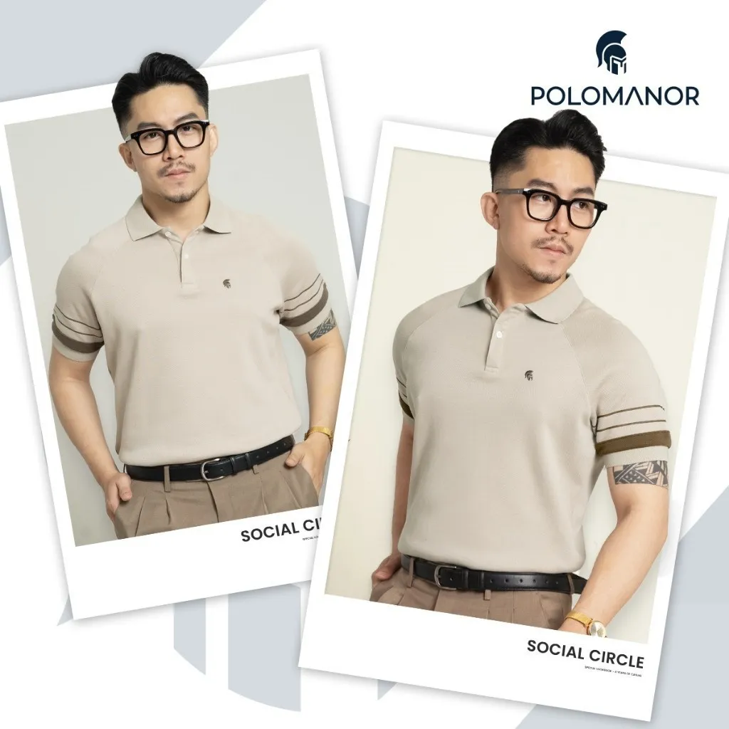Ảnh Áo polo nam THOMAS vải cá sấu cotton interlock xuất xịn, nam tính thanh lịch sang trọng - POLOMANOR 3