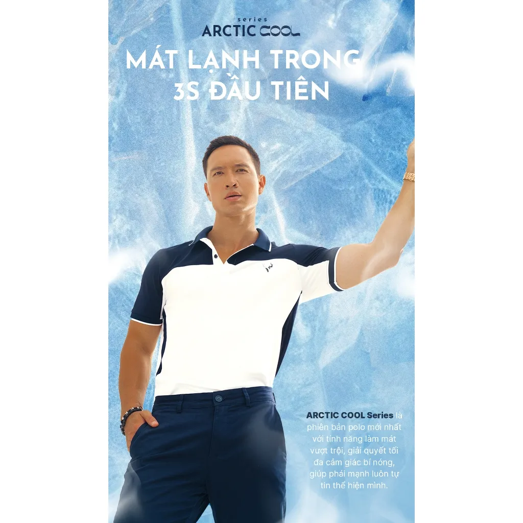 Ảnh Áo polo nam TORANO EAGLEMAN POLO can phối, thấm hút tốt, nhanh khô, thoáng khí GSTP047 4
