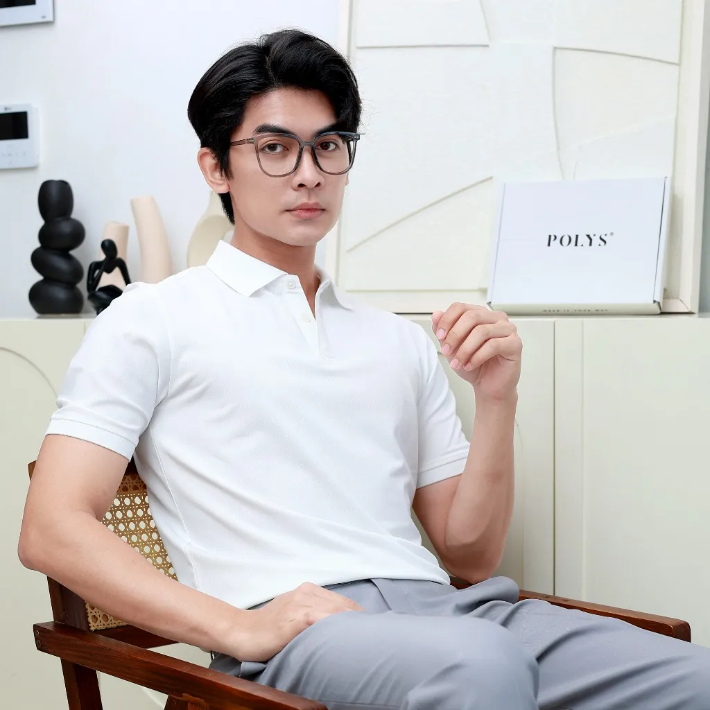 Ảnh Áo Polo Nam Trơn POLYS Fullbox Form Regular, Vải TC Synex Thoáng Khí Co giãn 4 Chiều POLO ELITE 4