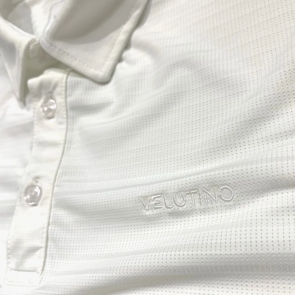Ảnh Áo polo nam Velutino ngắn tay cổ bẻ kẻ ngang cotton mềm mại 3