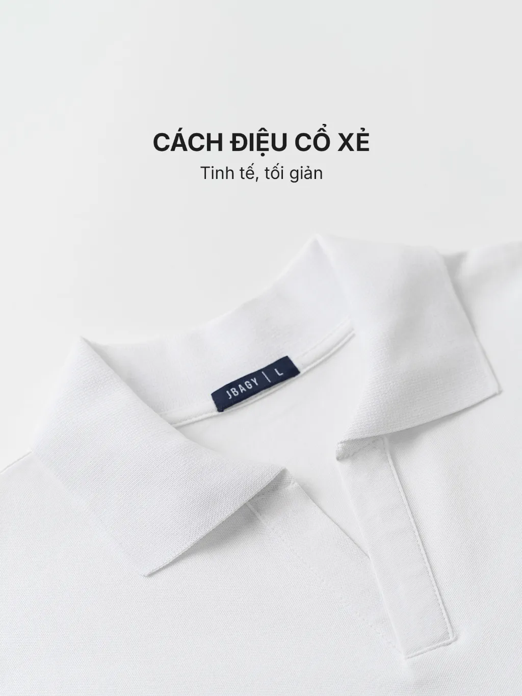 Ảnh Áo polo nam VIGO cổ V tinh tế vải Cá Sấu Cotton 280gsm Thương Hiệu JBAGY - JP0102 2
