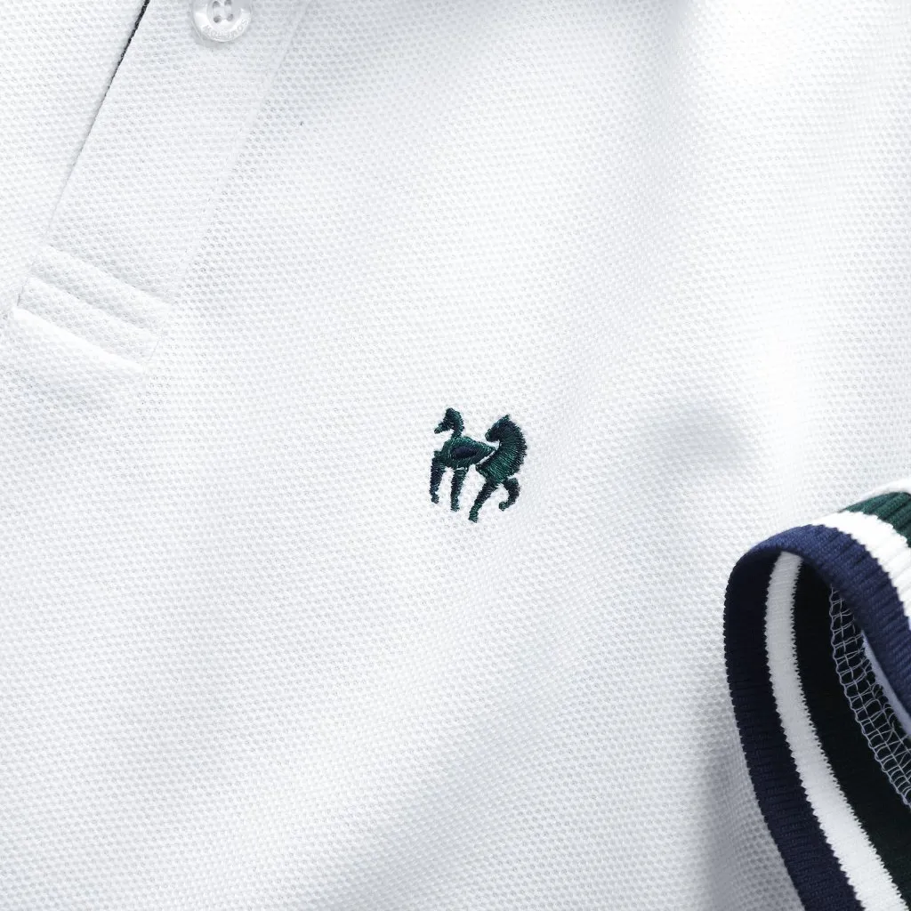 Ảnh Áo Polo Nam White The Horse Label, Chất Vải Cotton Thoải Mái, PL0148, SOMEHOW 2