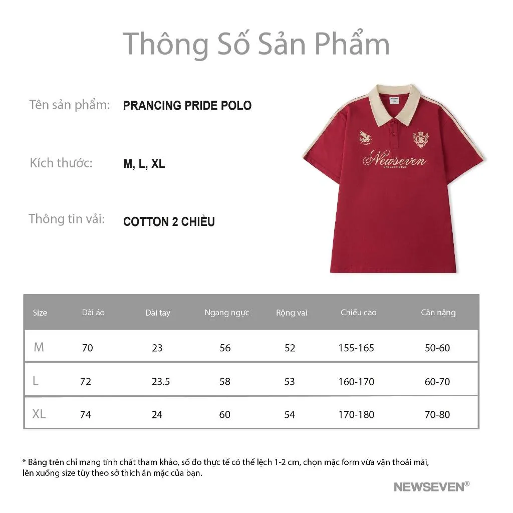 Ảnh Áo Polo Newseven Cộc Tay Kẻ Sọc Prancing Pride Polo PL.370 1