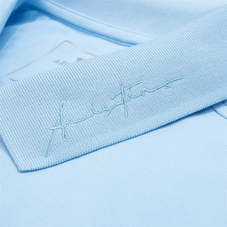 Ảnh Áo polo ngắn tay ARISTINO slim fit ôm nhẹ, chất liệu cotton thấm hút, màu sắc trung tính, lịch lãm - APSR10 3