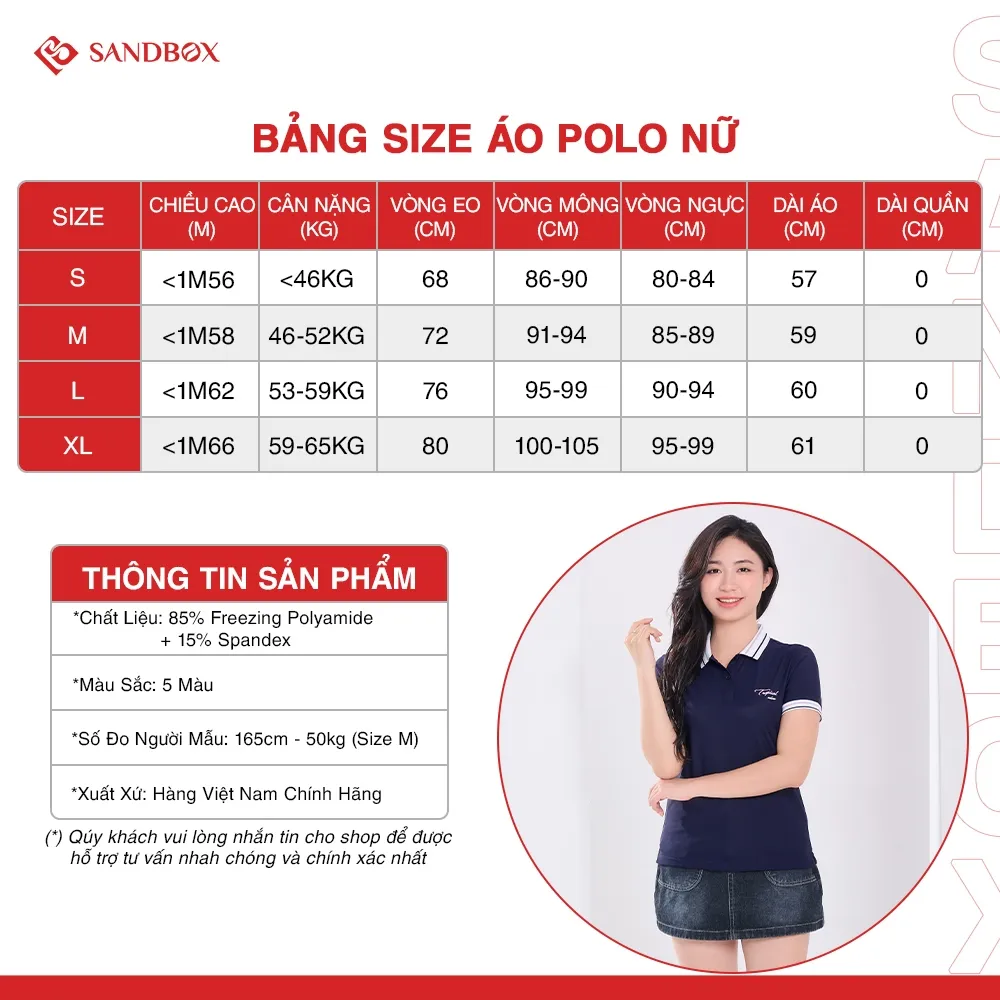 Ảnh Áo Polo nữ SANDBOX Chất AiryCool Cao cấp, cổ bẻ phối màu thời trang, dáng ôm nhẹ, thoải mái APC24005 2