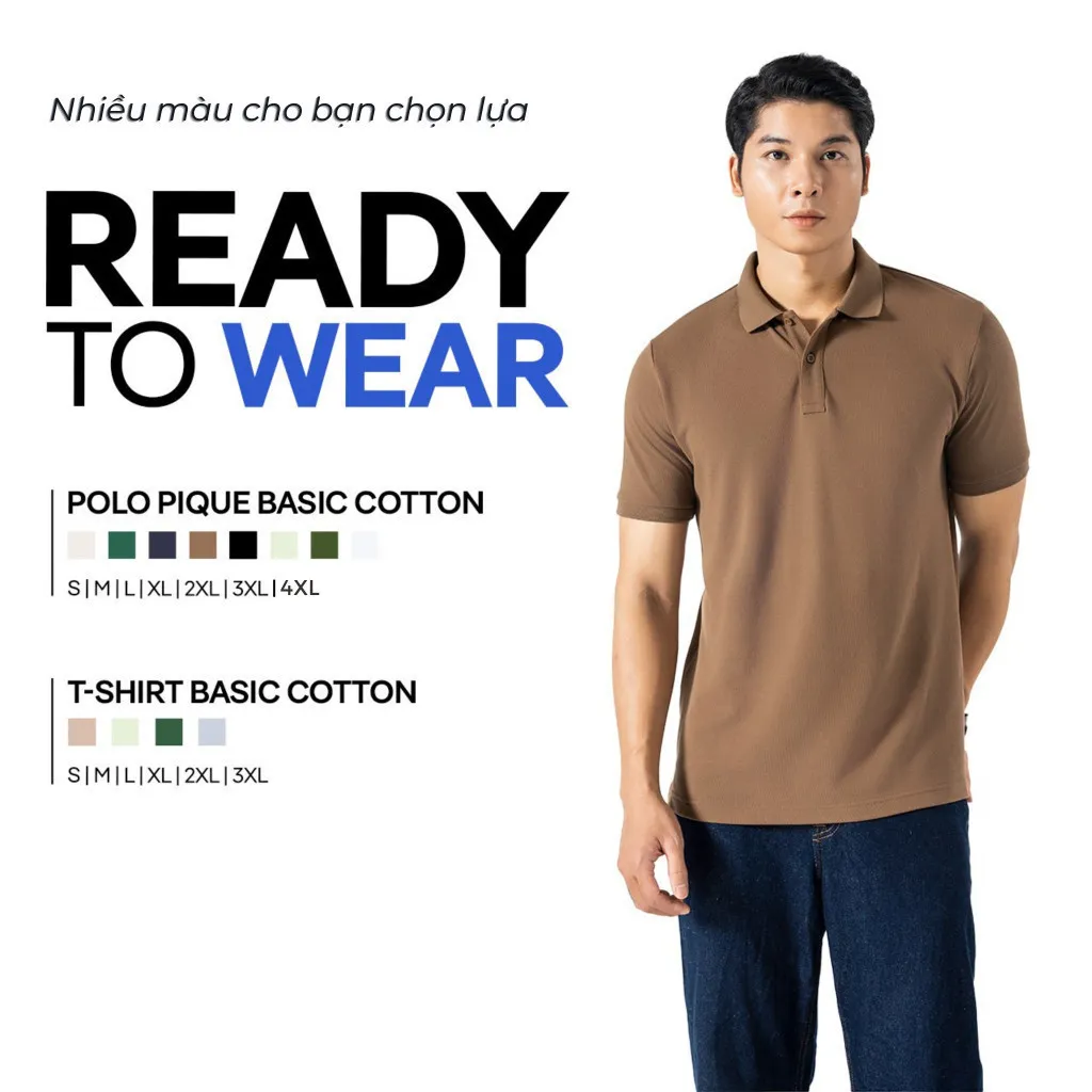 Ảnh Áo Polo Pique Basic Cotton 100% Ready To Wear Coolmate 2