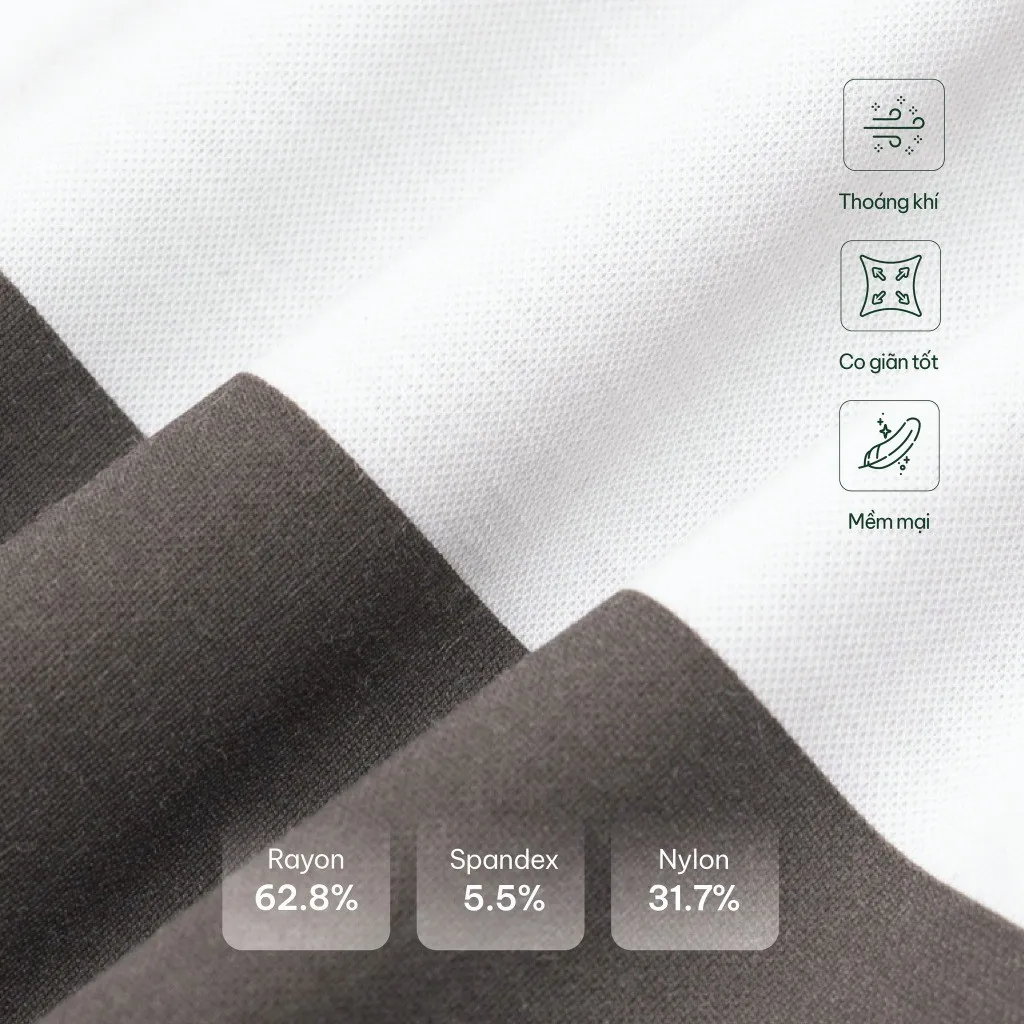 Ảnh Áo Polo Rayon In Logo Tròn M Form Regular 4MEN PO164 cổ bẻ, vải mềm mịn, thoáng mát 3