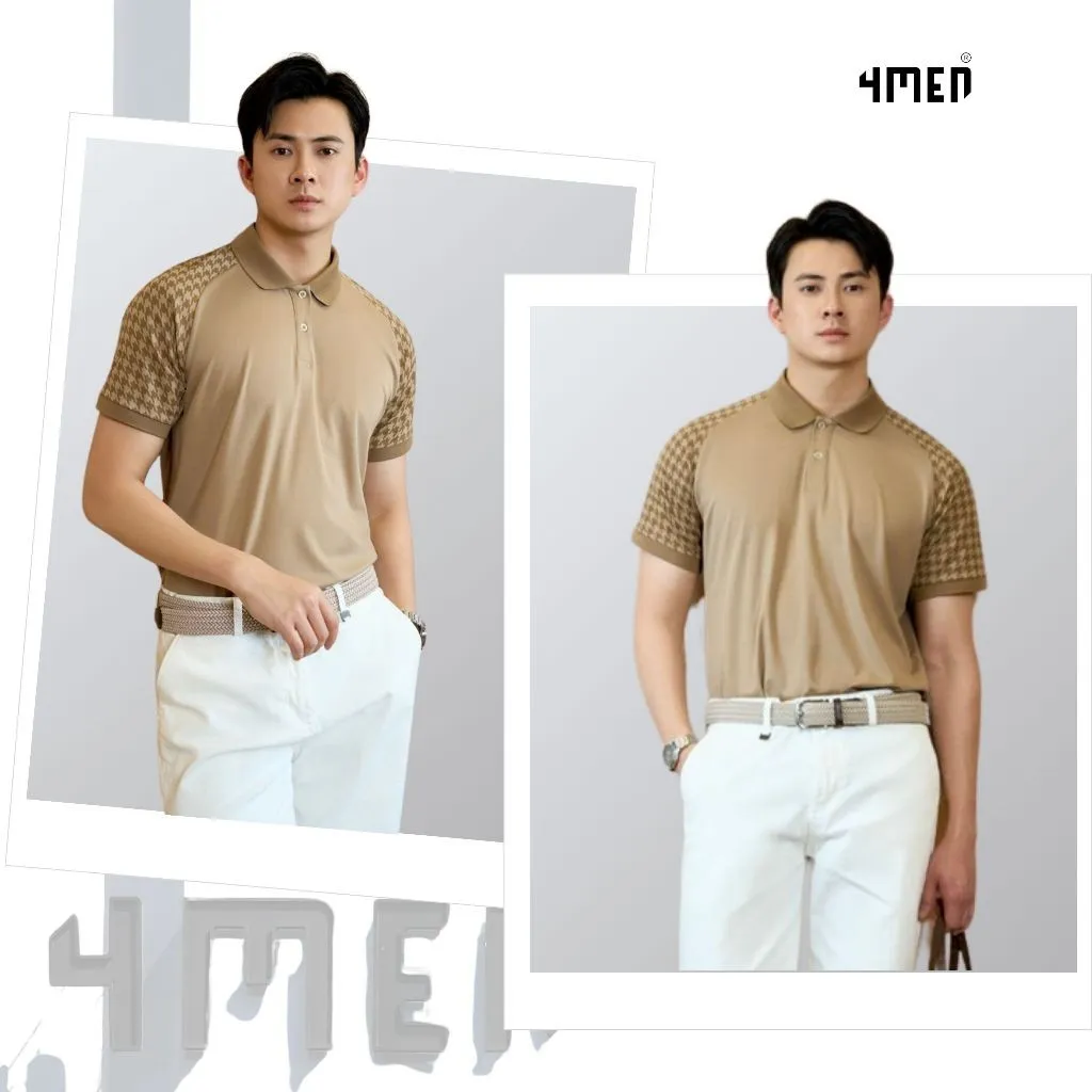 Ảnh Áo Polo Rayon Nanh Sói Form Slimfit 4MEN PO162 ôm tôn dáng, vải mềm thấm hút mồ hôi, thoáng mát 1