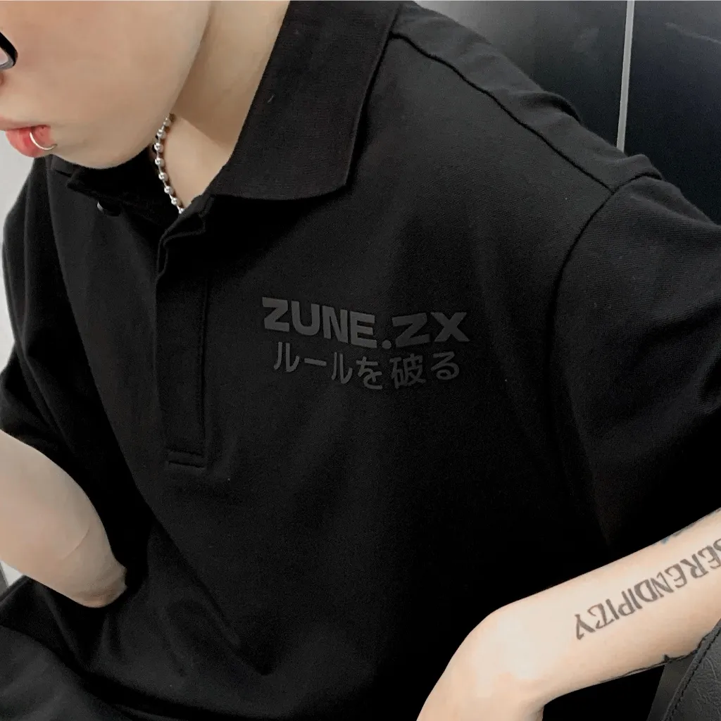 Ảnh Áo polo thiết kế Unisex Zune.zx, BREAK THE RULES POLO 2
