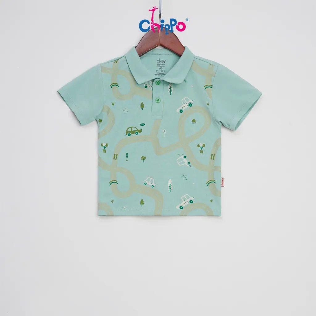 Ảnh Áo Polo trẻ em Chippo chất liệu Cotton mềm mịn thoáng mát cho bé từ 2 đến 6 tuổi (10-22Kg) 2