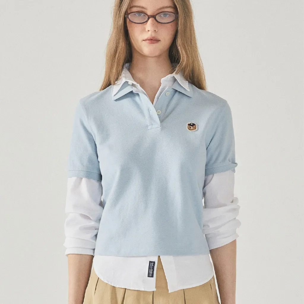 Ảnh Áo Polo WHO.A.U Steve Crop Collar T-Shirt_WHHAF2411F 3