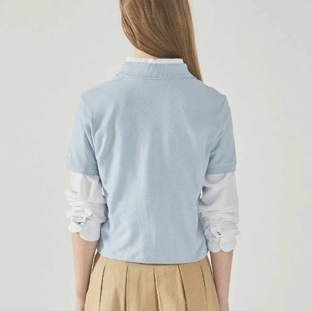 Ảnh Áo Polo WHO.A.U Steve Crop Collar T-Shirt_WHHAF2411F 4
