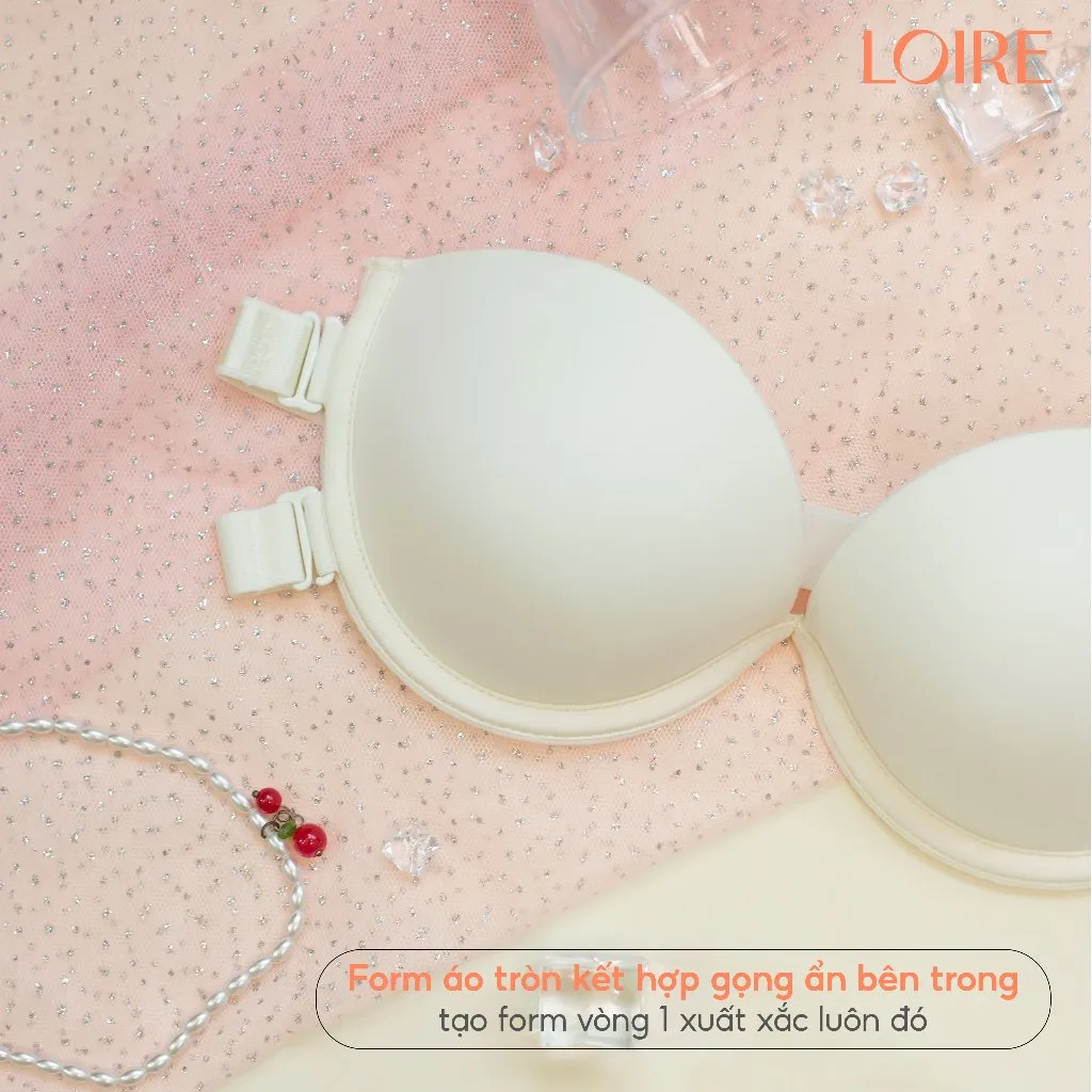 Ảnh Áo Quây Đệm Dày 2cm Nâng Ngực Dây Lưng Thun Kép Giữ Chắc Chống Tụt Tặng Dây Trong Suốt Loirechic BRQ06 4