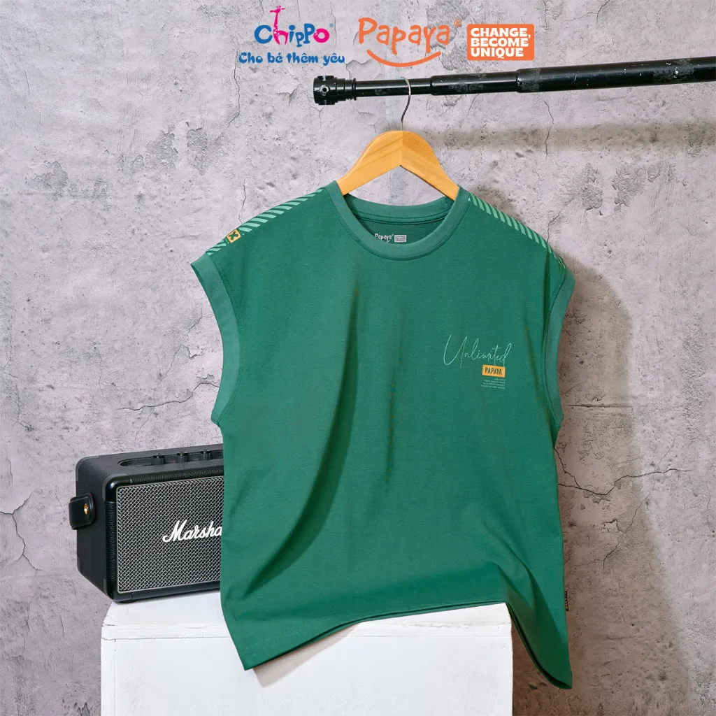 Ảnh Áo sát nách áo tanktop Papaya cho các bé từ 40 đến 65kg 1