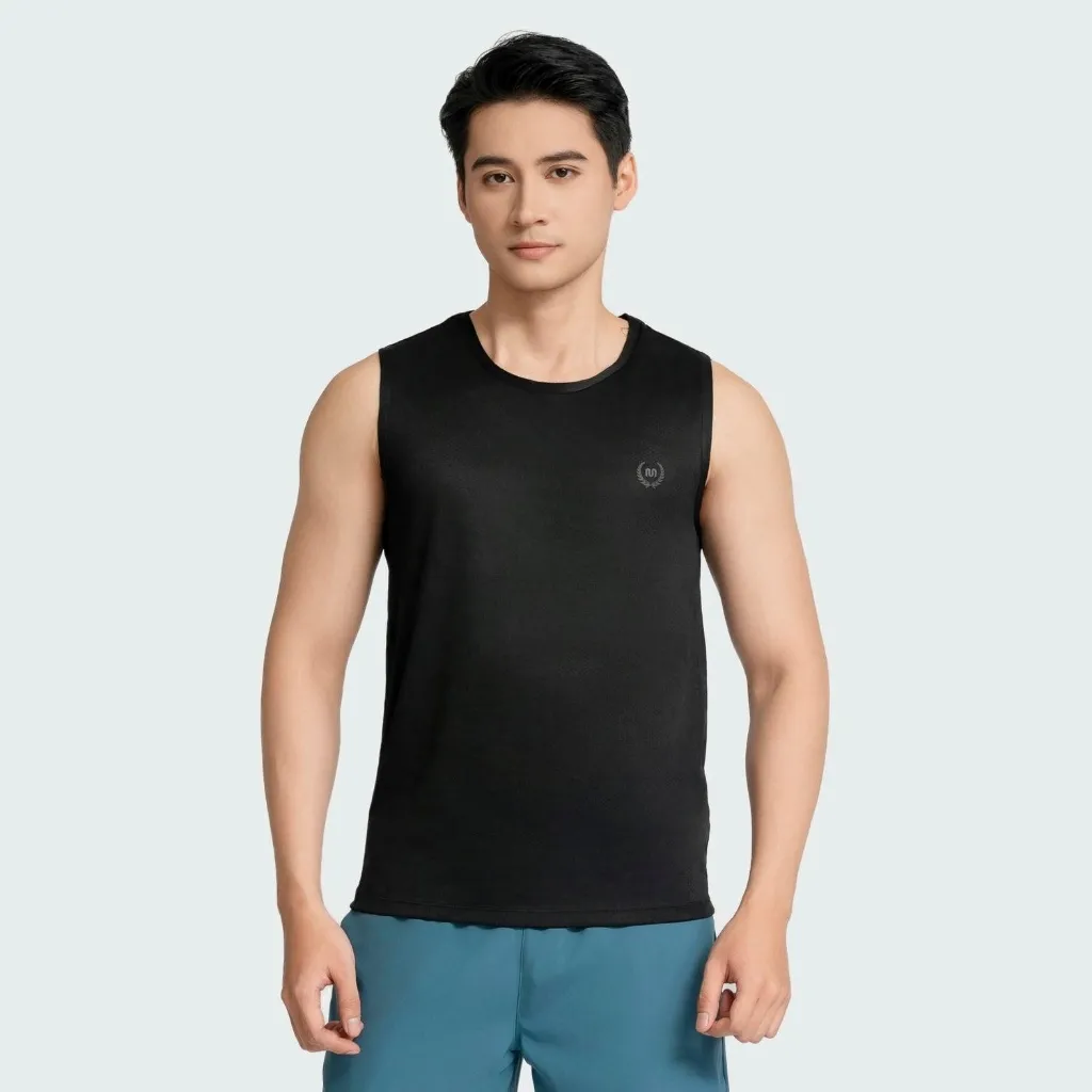 Ảnh Áo Sát Nách Tanktop Nam Aristino Insidemen 6TL003AZ cổ tròn, phom dáng thoải mái đem lại sự dễ chịu tối đa 2