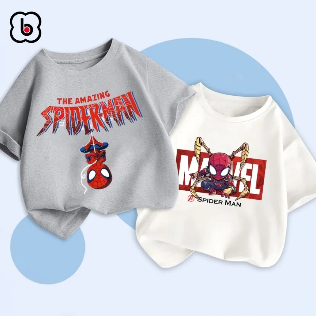 Ảnh Áo siêu nhân bé trai BabyloveGO áo thun cộc tay siêu anh hùng Marvel phong cách US/UK 1