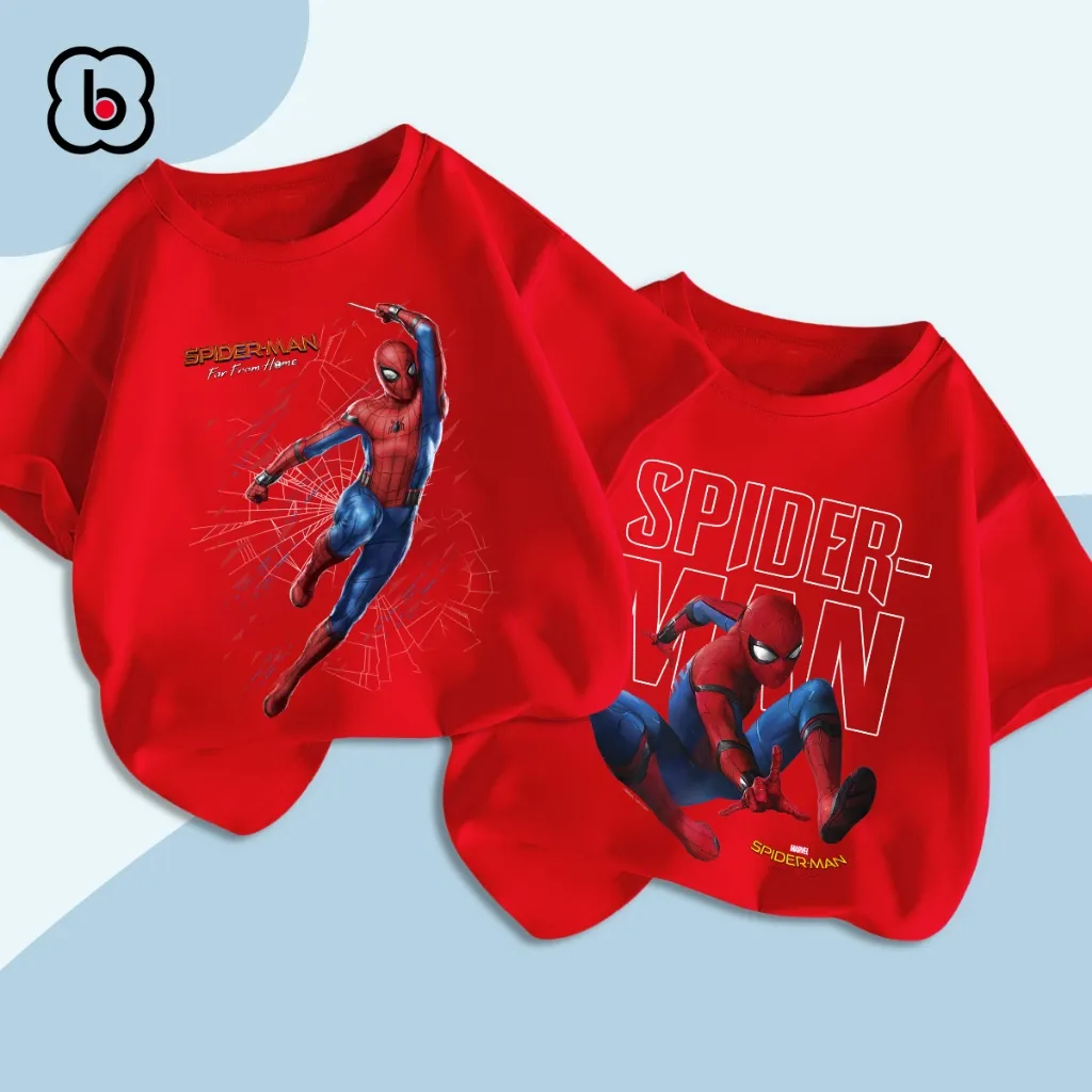 Ảnh Áo siêu nhân bé trai BabyloveGO áo thun bé trai in hình người nhện Spider Men 3