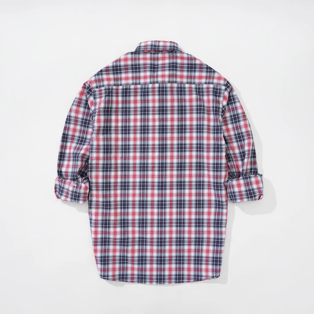 Ảnh Áo sơ mi caro nam tay dài kẻ sọc vải Oxford công sở denim Nexx&Dee SM10 3