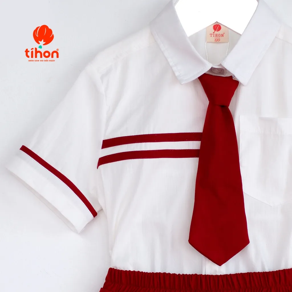 Ảnh Áo sơ mi cho bé trai TIHON cao cấp phong cách Hàn Quốc chất liệu thoáng mát ASM0750663 4