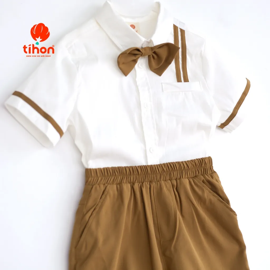 Ảnh Áo sơ mi cho bé trai TIHON cao cấp phong cách Hàn Quốc siêu xinh chất liệu thoáng mát ASM0750664 4