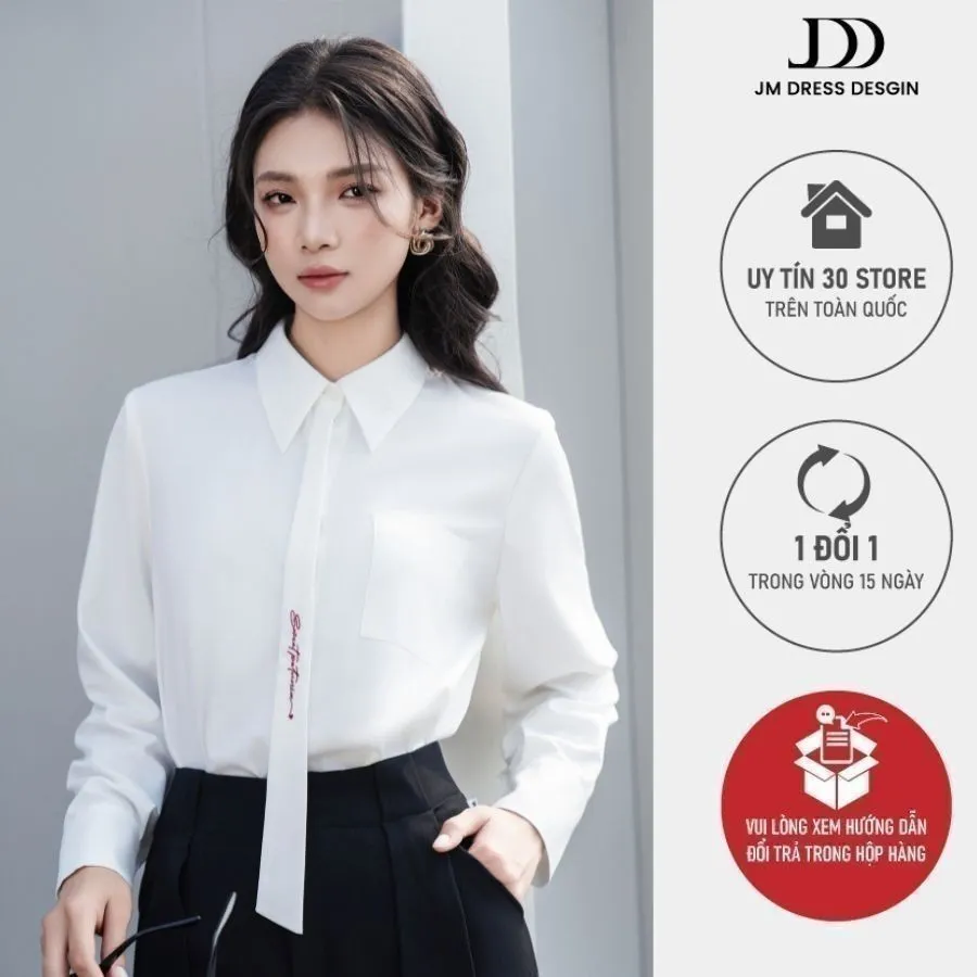 Ảnh Áo sơ mi cổ đức túi ốp ngực 2S28.2411RC thiết kế bởi JM Dress Design 1