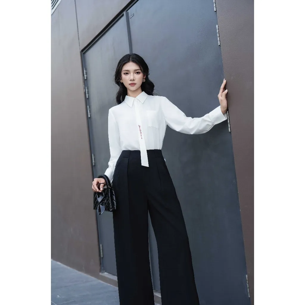 Ảnh Áo sơ mi cổ đức túi ốp ngực 2S28.2411RC thiết kế bởi JM Dress Design 3