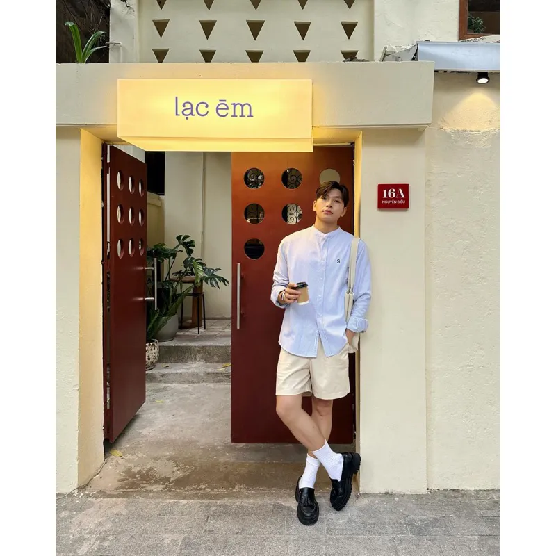Ảnh Áo sơ mi cổ tàu SilenceStandard Premium Oxford [S028] 4