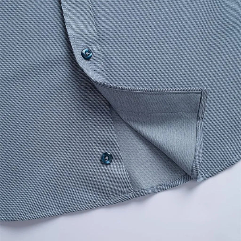 Ảnh Áo sơ mi cộc tay nam Phan Nguyễn, chất liệu ít nhăn, co giãn linh hoạt, bền bỉ form slim fit SMC.527 3