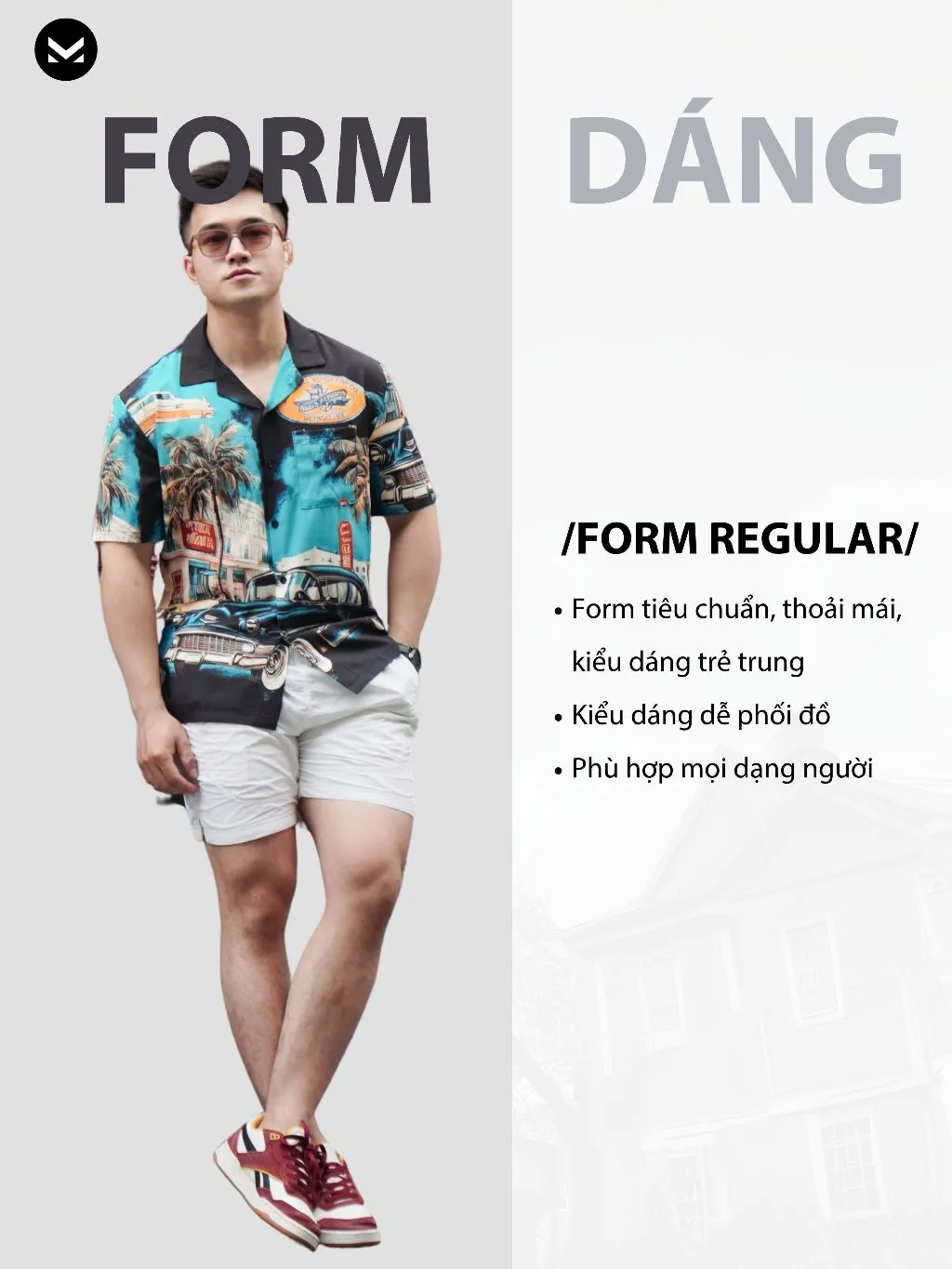Ảnh Áo Sơ Mi Cuban nam Midcruz MKCLEVER Chất lụa mềm mịn, thoáng mát, chống nhăn, form rộng mặc hằng ngày 4